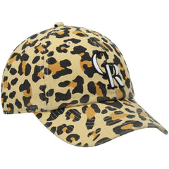 Colorado Rockies '47 Women's Bagheera Cheetah Clean up Adjustable Hat - Tan - 47 brand Discount