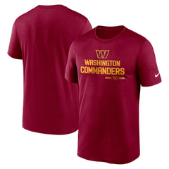 Nike Washington Commanders Legend Community Performance T-Shirt Burgundy
