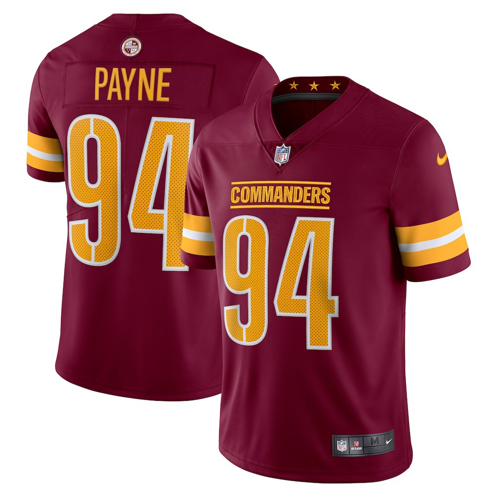 Nike Da'Ron Payne Washington Commanders Vapor Limited Jersey Burgundy