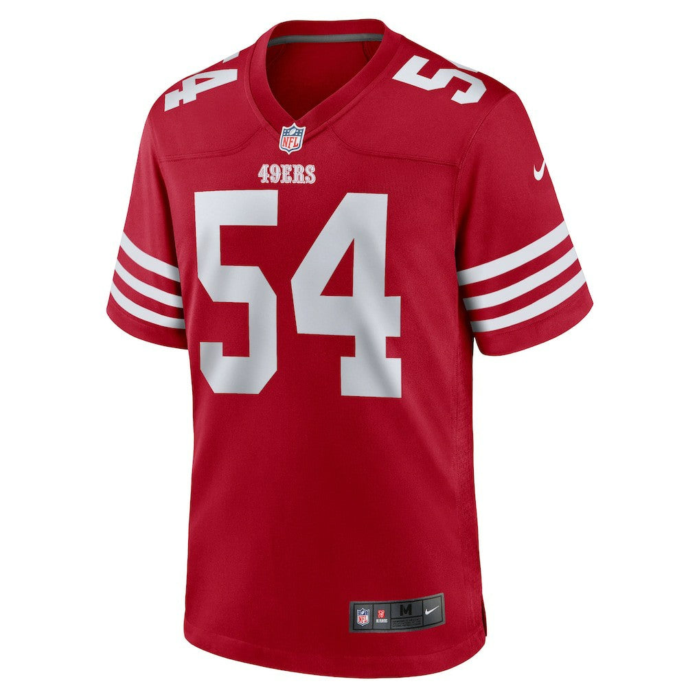 Nike Fred Warner San Francisco 49ers Team Game Player Jersey Scarlet