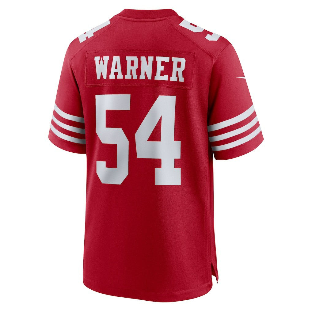 Nike Fred Warner San Francisco 49ers Team Game Player Jersey Scarlet