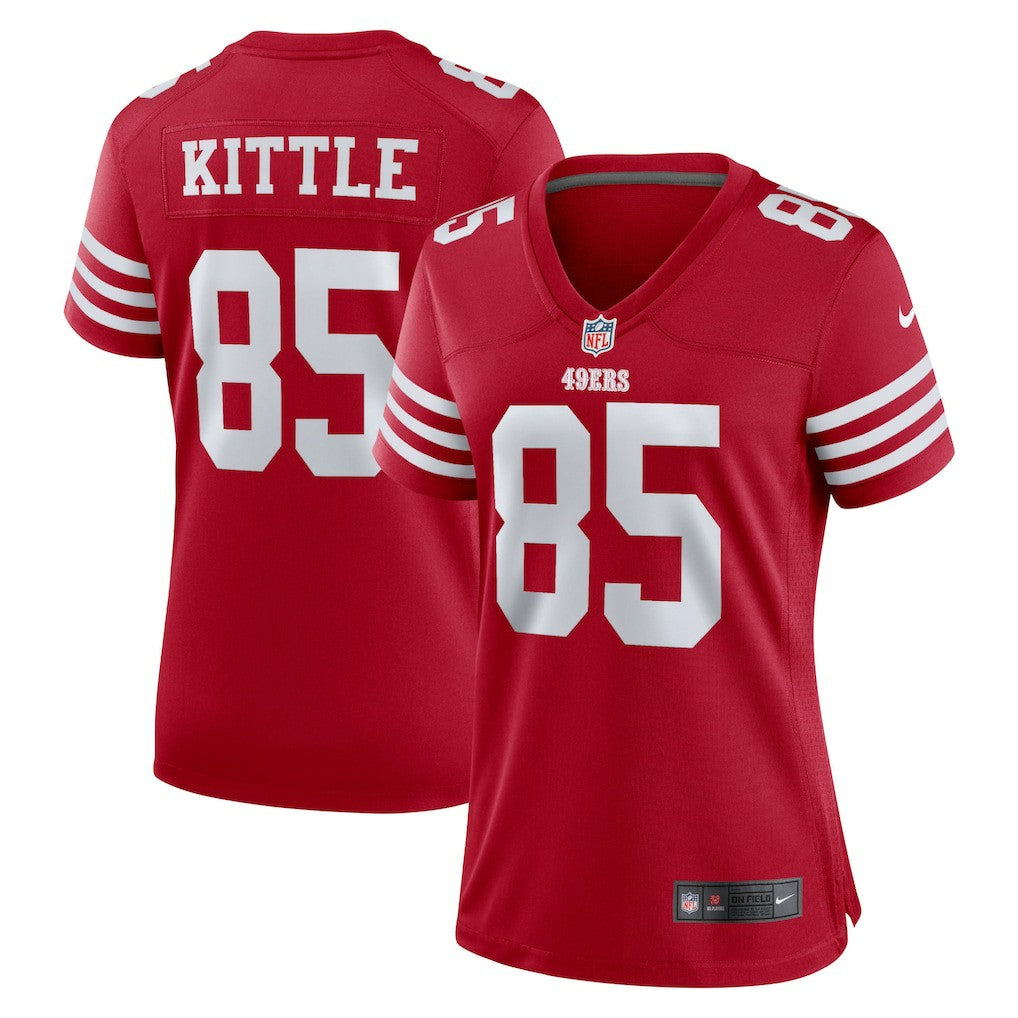 Nike George Kittle San Francisco 49ers Women's Team Game Player Jersey Scarlet