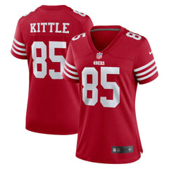 Nike George Kittle San Francisco 49ers Women's Team Game Player Jersey Scarlet