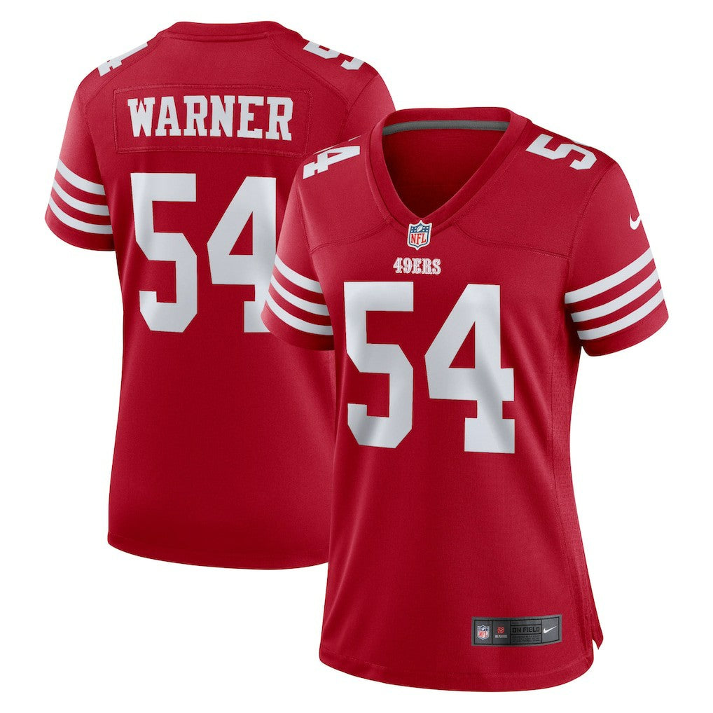 Nike Fred Warner San Francisco 49ers Women's Game Player Jersey Scarlet