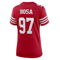 Nike Nick Bosa San Francisco 49ers Women's Team Game Player Jersey Scarlet
