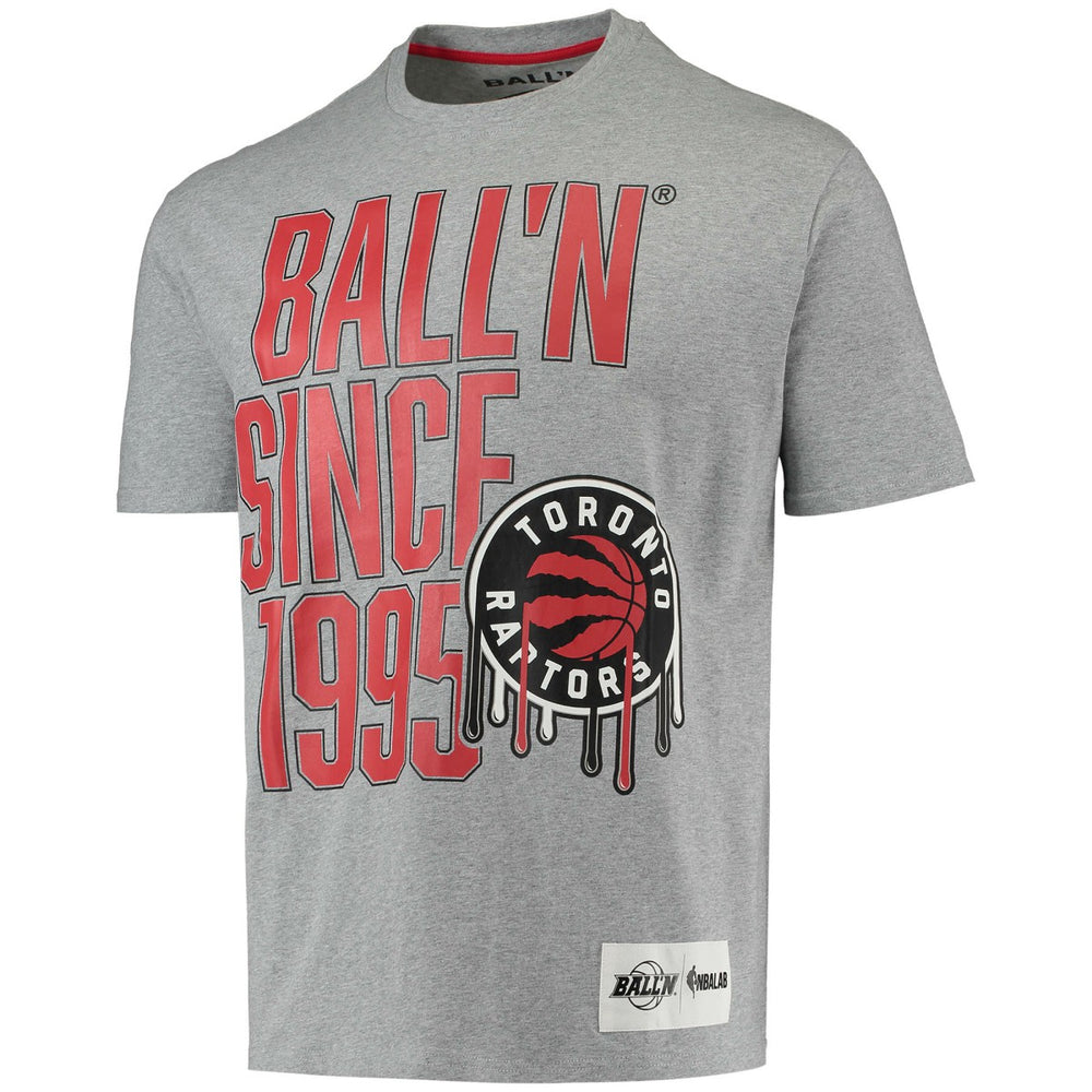 Toronto Raptors BALL'N Since 1995 T-Shirt Heathered Gray