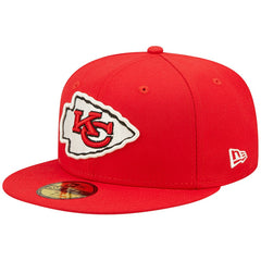 Kansas City Chiefs New Era Super Bowl IV Pop Sweat 59FIFTY Fitted Hat Red