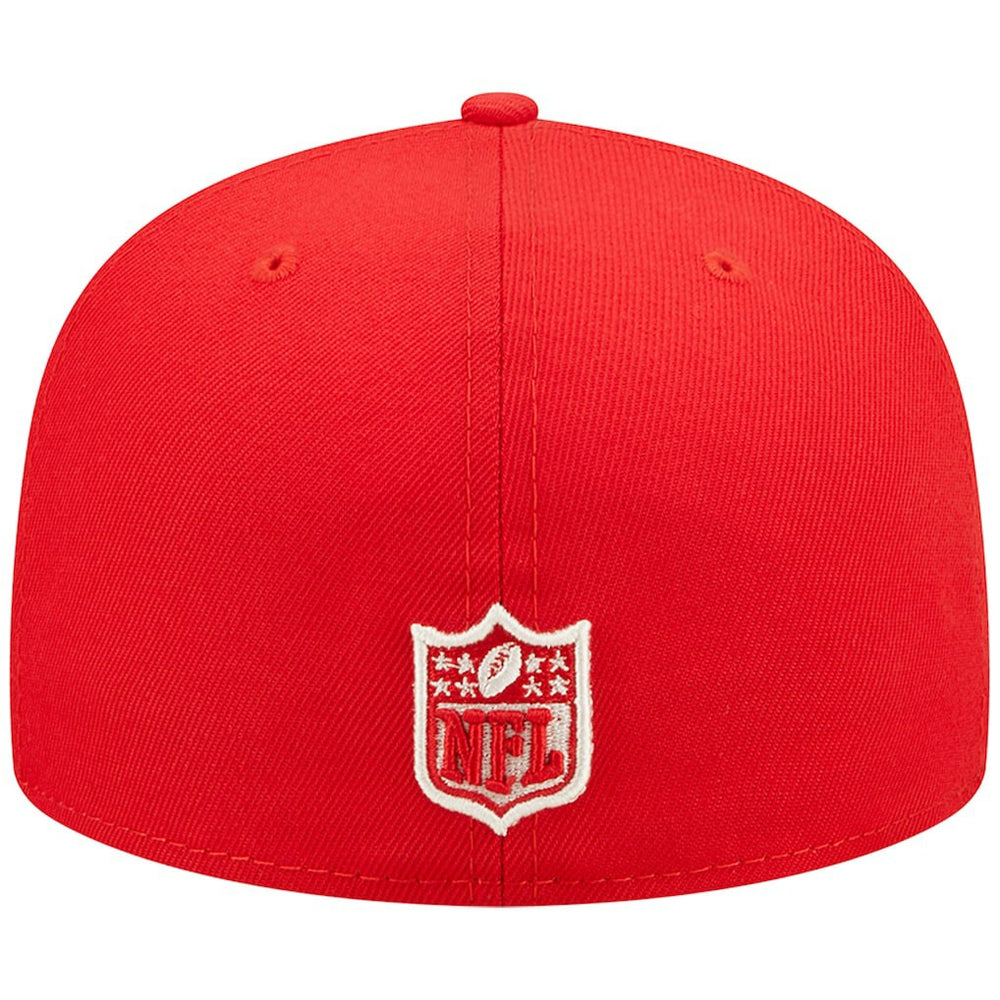 Kansas City Chiefs New Era Super Bowl IV Pop Sweat 59FIFTY Fitted Hat Red