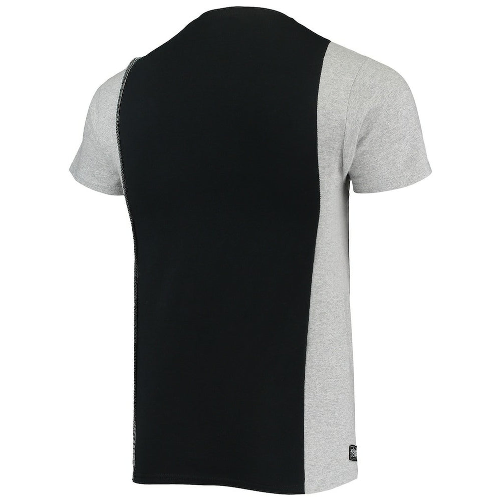 Indianapolis Colts Refried Apparel Sustainable Split T-Shirt Black/Heathered Gray