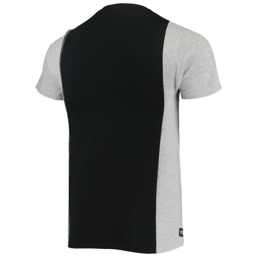 Pittsburgh Steelers Refried Apparel Sustainable Split T-Shirt Black/Heathered Gray