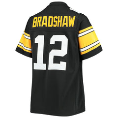 Mitchell & Ness Terry Bradshaw Pittsburgh Steelers Women's Legacy Replica Player Jersey Black