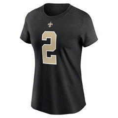 Nike Jameis Winston New Orleans Saints Women's Name & Number T-Shirt Black