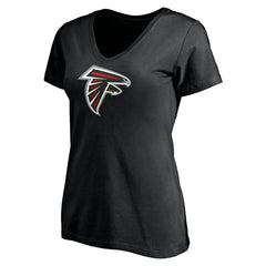 Fanatics Kyle Pitts Atlanta Falcons Women's Player Icon Name & Number V-Neck T-Shirt Black