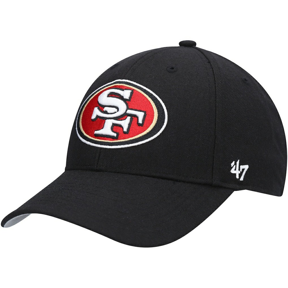 47 brand San Francisco 49ers '47 Logo MVP Adjustable Hat Black