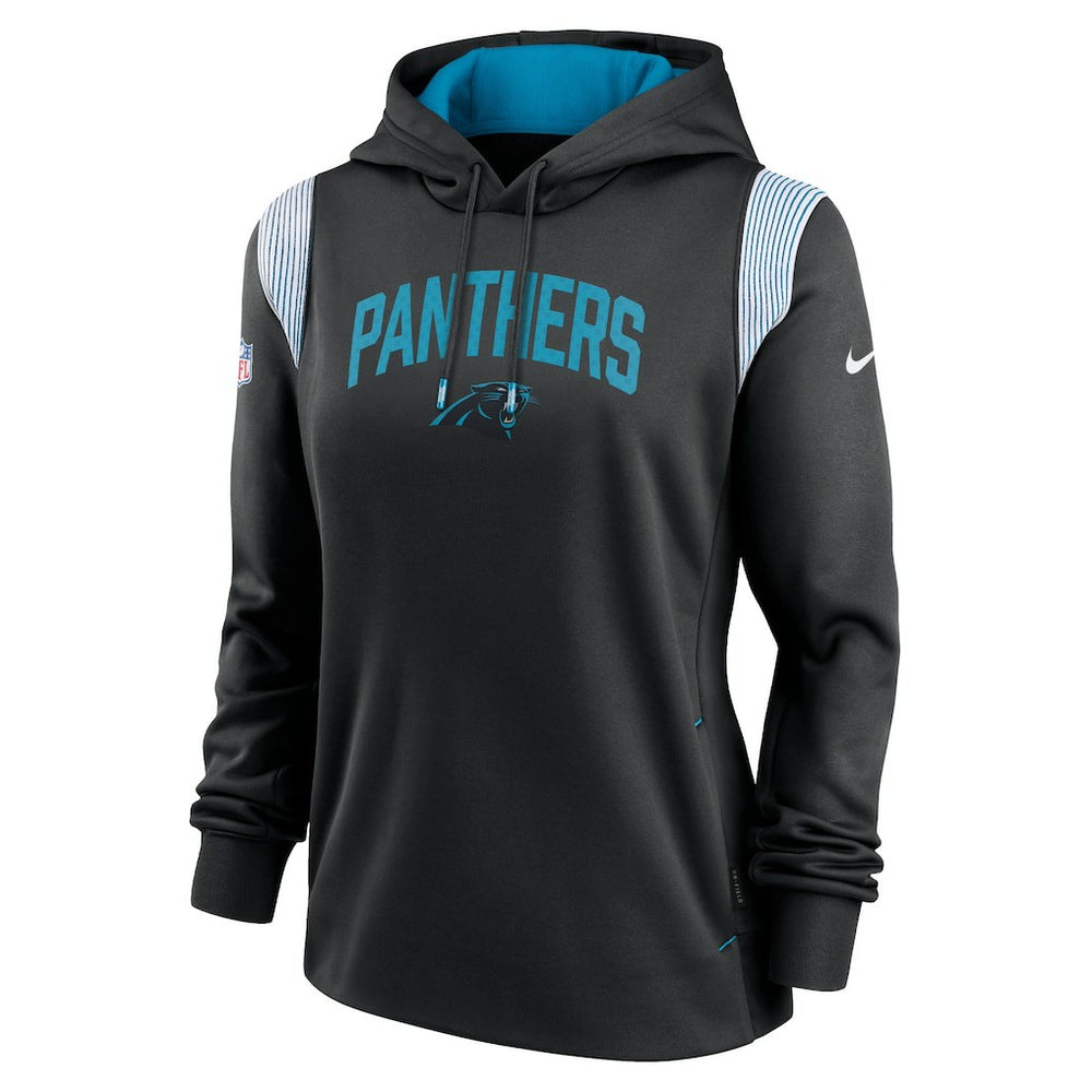 Nike Carolina Panthers Women's Sideline Stack Performance Pullover Hoodie Black