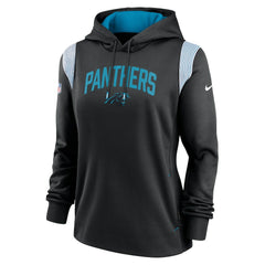 Nike Carolina Panthers Women's Sideline Stack Performance Pullover Hoodie Black