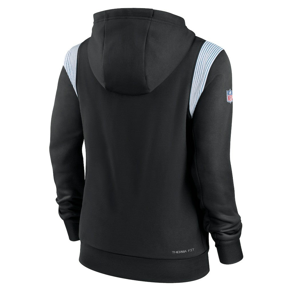 Nike Carolina Panthers Women's Sideline Stack Performance Pullover Hoodie Black