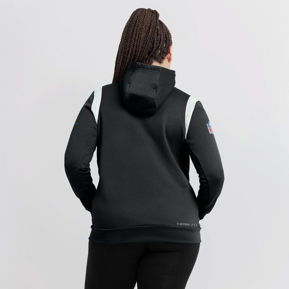 Nike Carolina Panthers Women's Sideline Stack Performance Pullover Hoodie Black