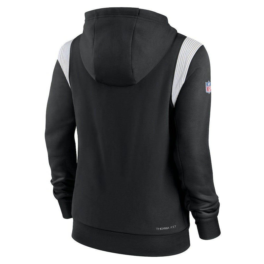 Nike New Orleans Saints Women's Sideline Stack Performance Pullover Hoodie Black