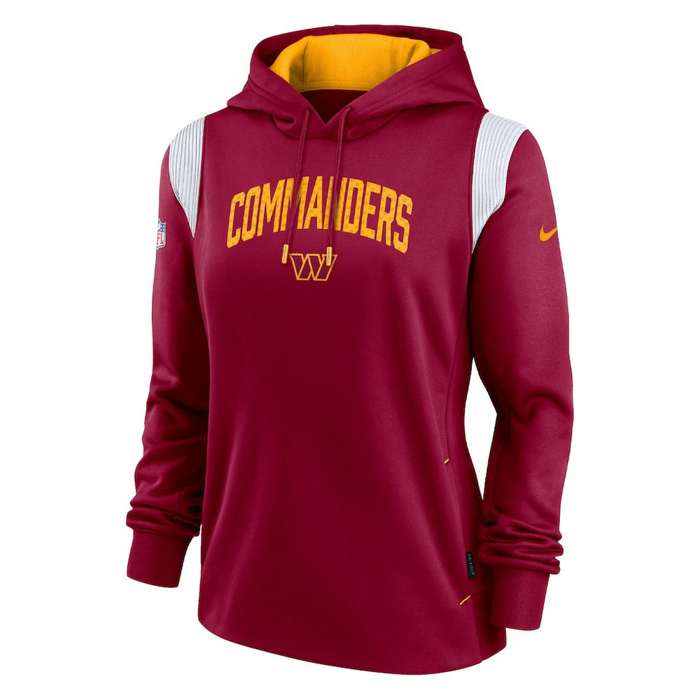 Nike Washington Commanders Women's Sideline Stack Performance Pullover Hoodie Burgundy