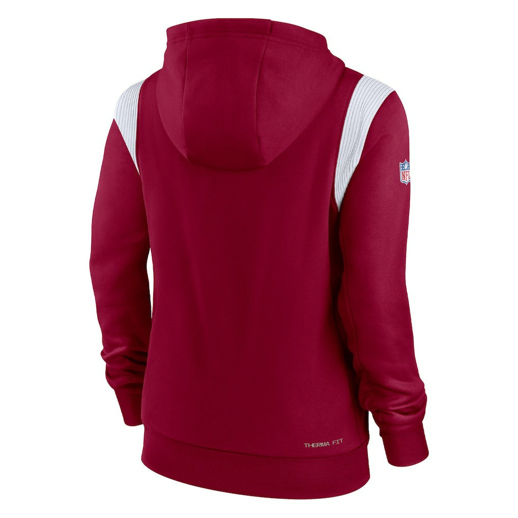 Nike Washington Commanders Women's Sideline Stack Performance Pullover Hoodie Burgundy