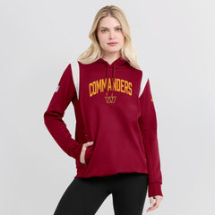 Nike Washington Commanders Women's Sideline Stack Performance Pullover Hoodie Burgundy