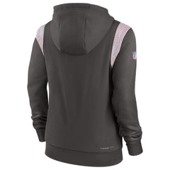 Nike Tampa Bay Buccaneers Women's Sideline Stack Performance Pullover Hoodie Pewter