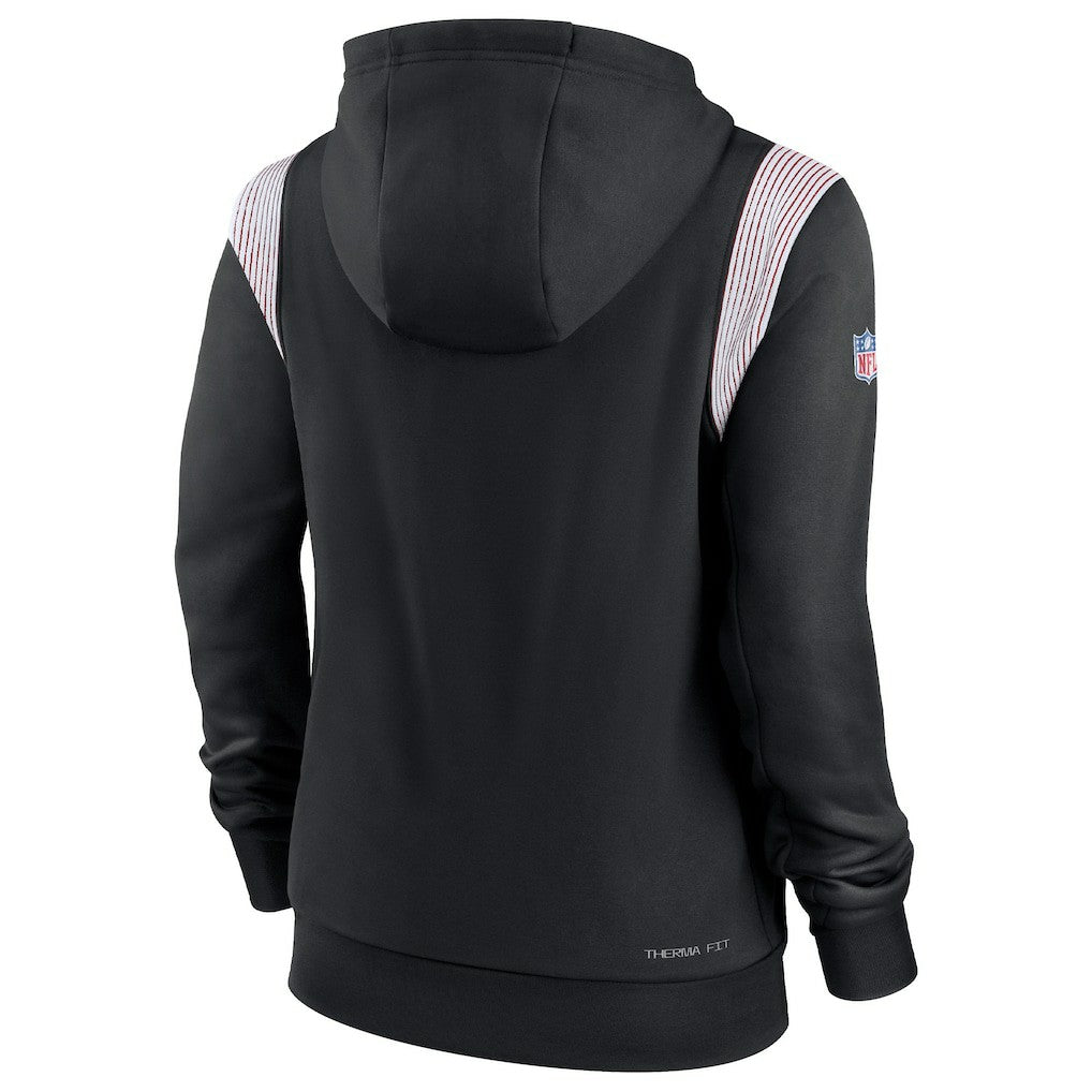 Nike Atlanta Falcons Women's Sideline Stack Performance Pullover Hoodie Black
