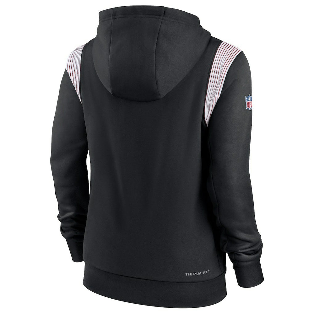 Nike Atlanta Falcons Women's Sideline Stack Performance Pullover Hoodie Black