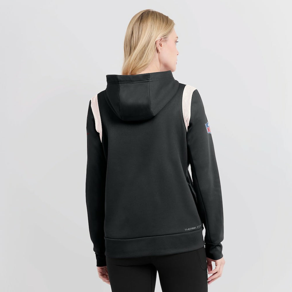 Nike Atlanta Falcons Women's Sideline Stack Performance Pullover Hoodie Black