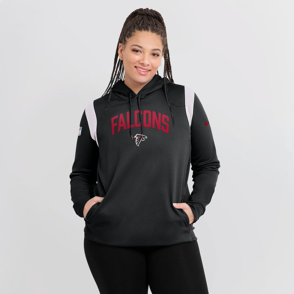 Nike Atlanta Falcons Women's Sideline Stack Performance Pullover Hoodie Black