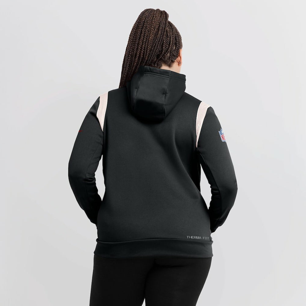 Nike Atlanta Falcons Women's Sideline Stack Performance Pullover Hoodie Black