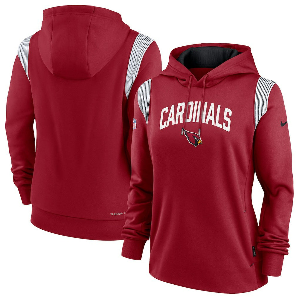 Nike Arizona Cardinals Women's Sideline Stack Performance Pullover Hoodie Cardinal