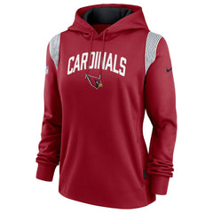 Nike Arizona Cardinals Women's Sideline Stack Performance Pullover Hoodie Cardinal