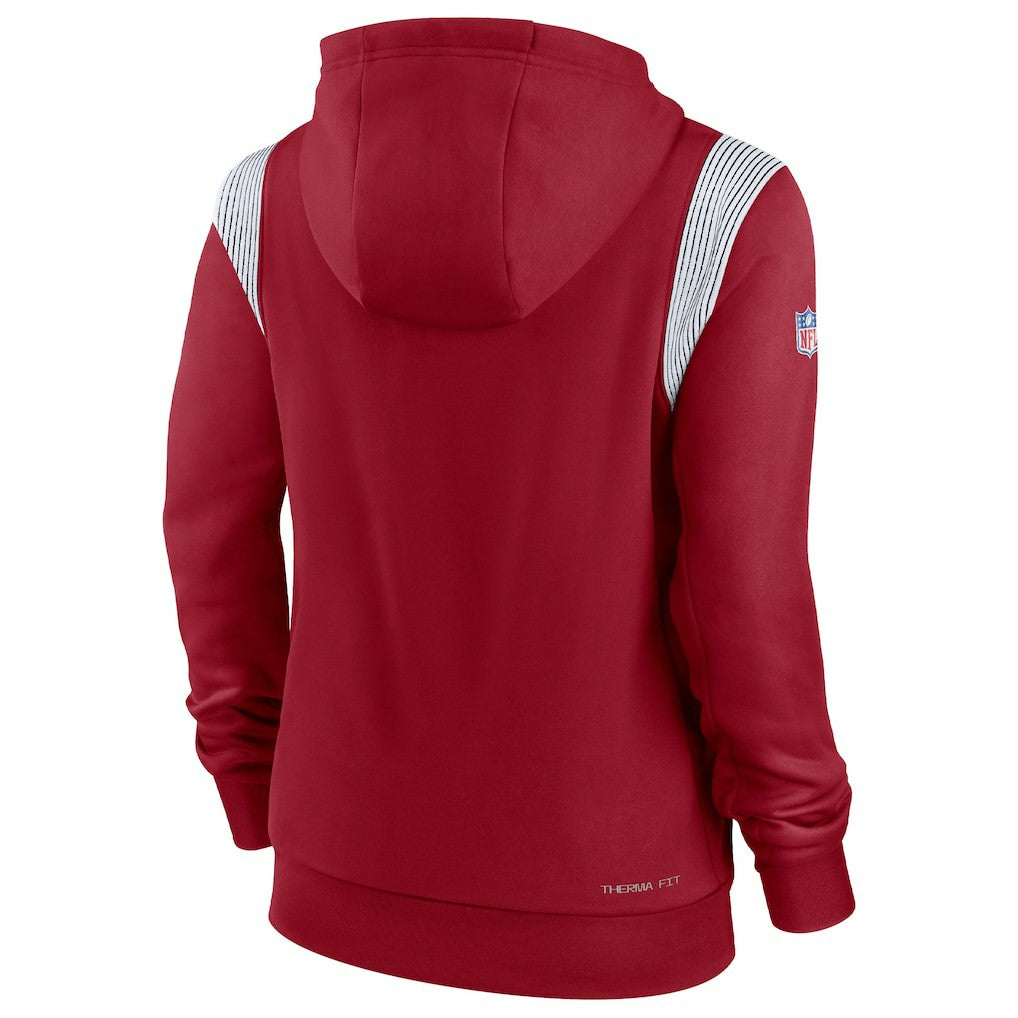 Nike Arizona Cardinals Women's Sideline Stack Performance Pullover Hoodie Cardinal