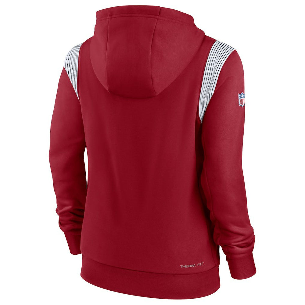Nike Arizona Cardinals Women's Sideline Stack Performance Pullover Hoodie Cardinal