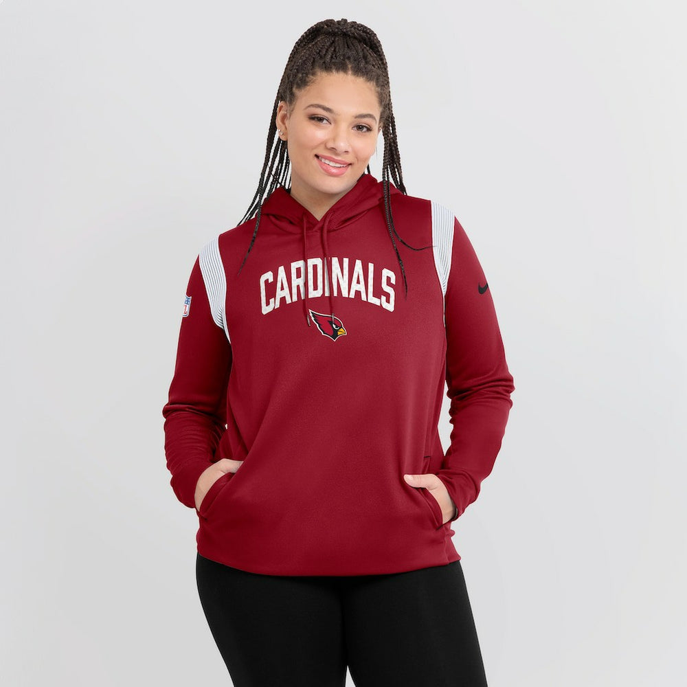 Nike Arizona Cardinals Women's Sideline Stack Performance Pullover Hoodie Cardinal
