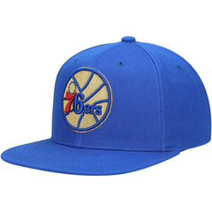 Philadelphia 76ers 50th Anniversary Snapback Hat Royal | Mitchell & Ness Lifestyle