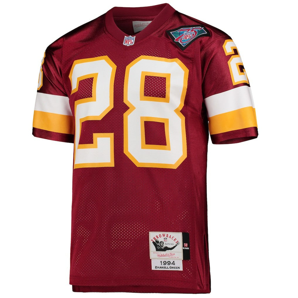 Mitchell & Ness Darrell Green Washington Football Team 1994 Authentic Throwback Retired Player Jersey Burgundy