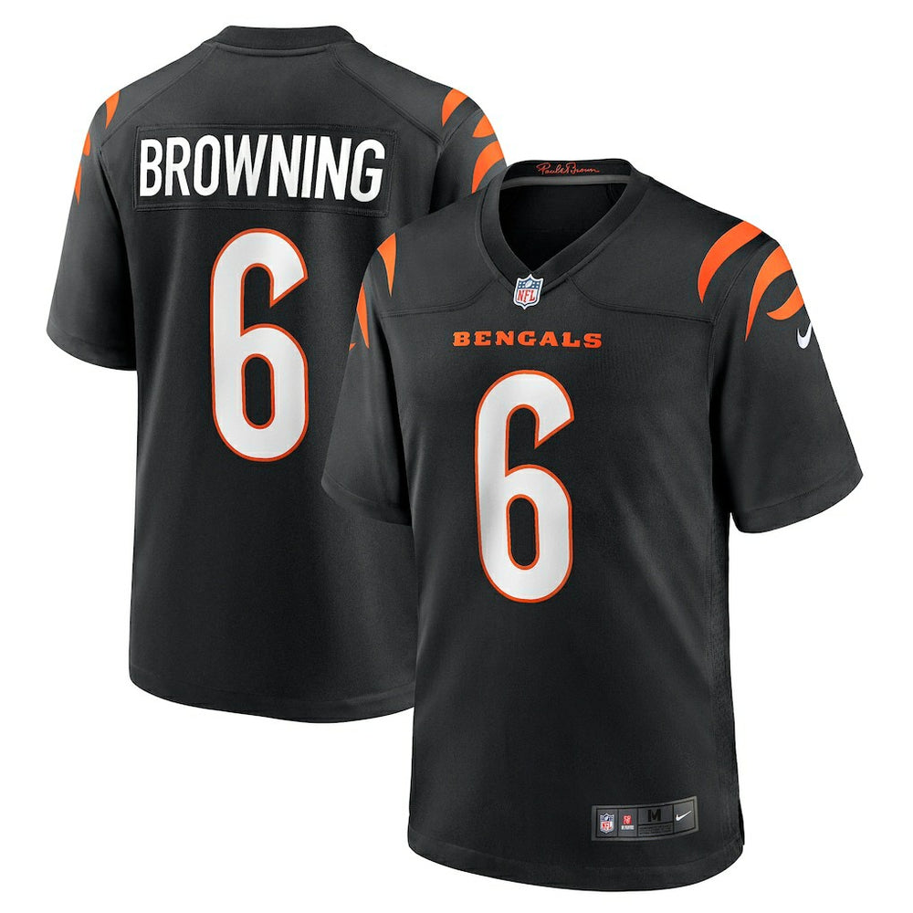 Nike Jake Browning Cincinnati Bengals Game Jersey Black