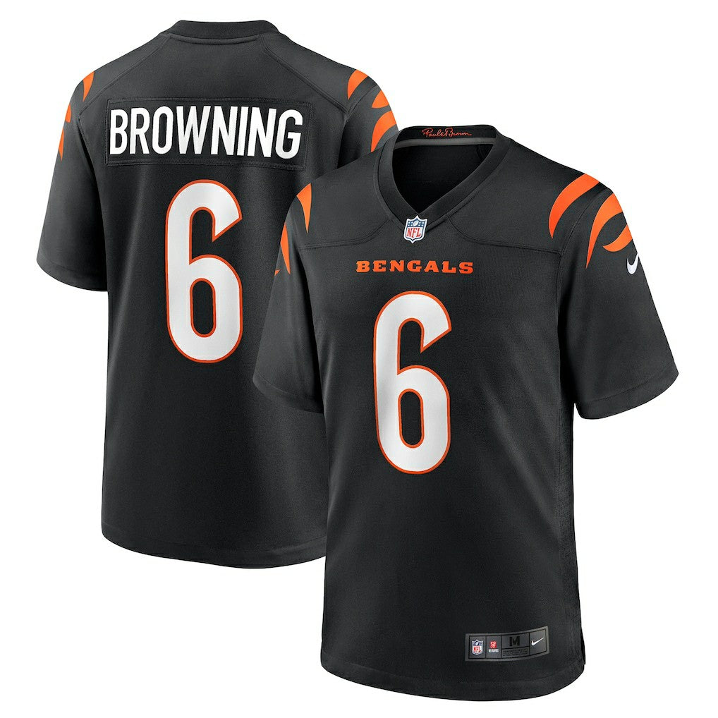 Nike Jake Browning Cincinnati Bengals Game Jersey Black