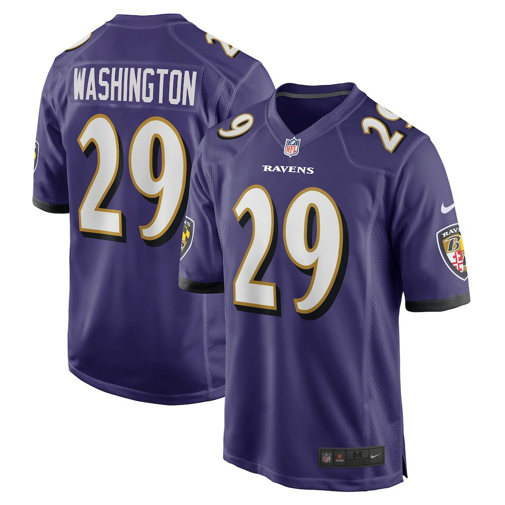 Nike Ar'Darius Washington Baltimore Ravens Player Game Jersey Purple