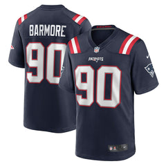 Nike Christian Barmore New England Patriots Player Game Jersey Navy