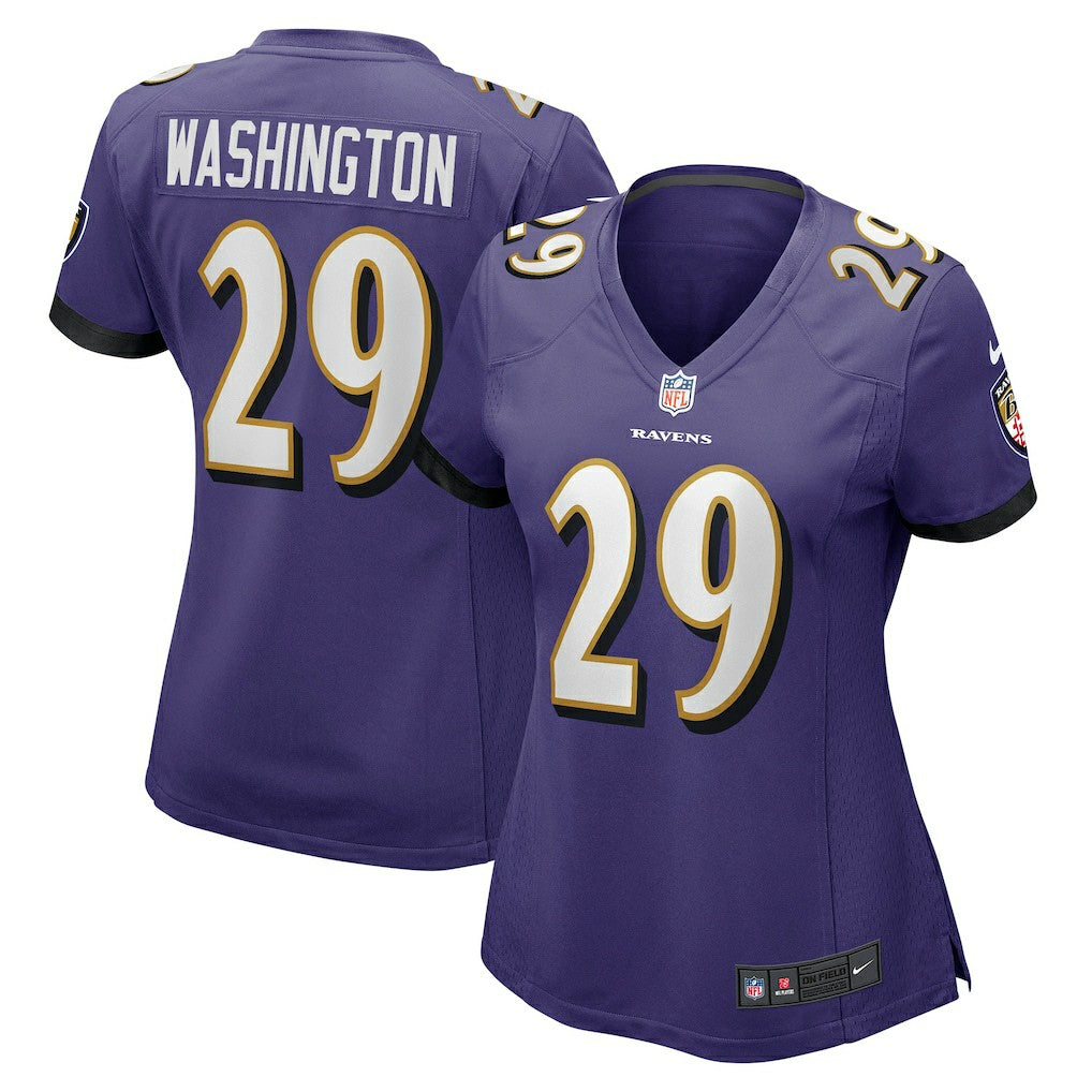 Nike Ar'Darius Washington Baltimore Ravens Women's Player Game Jersey Purple