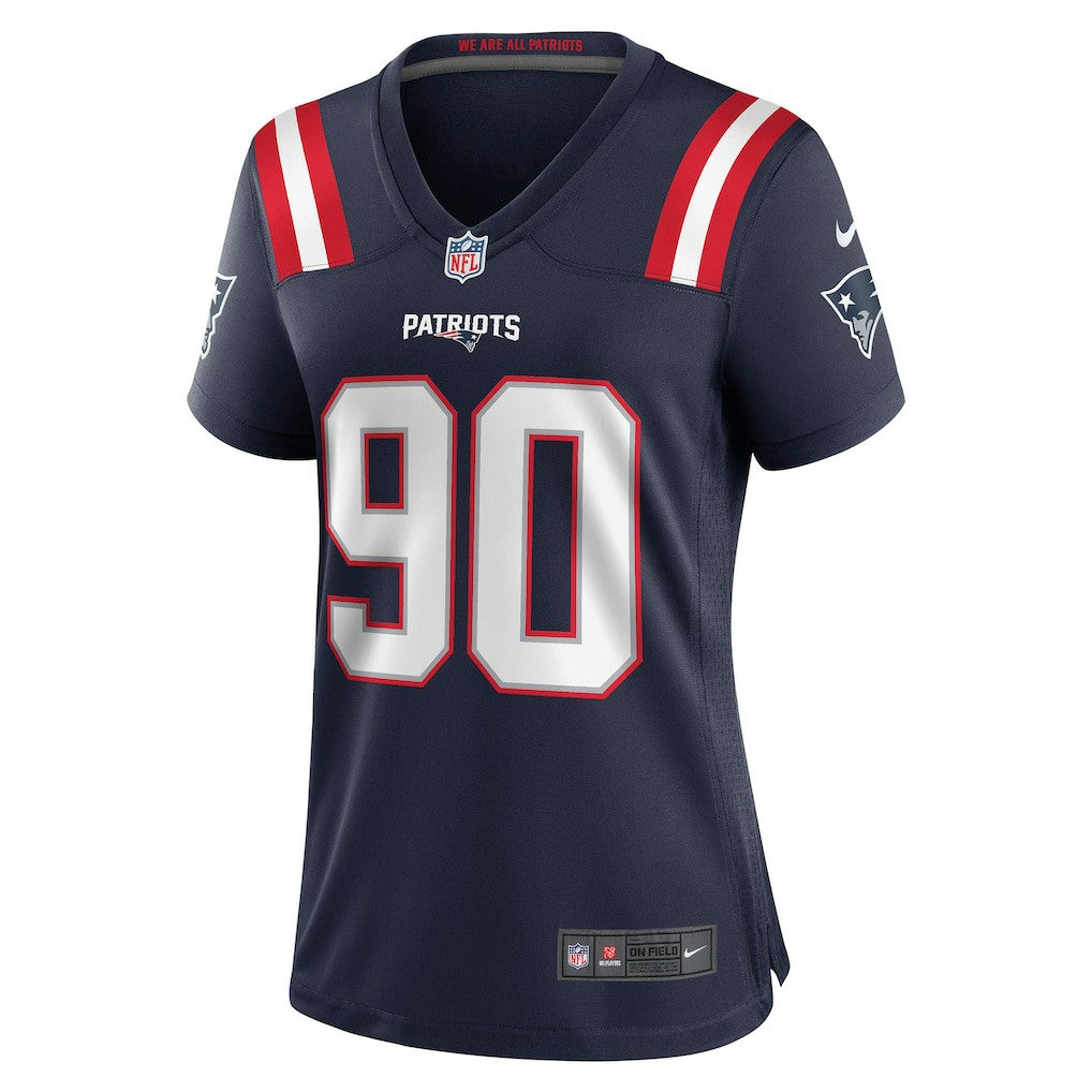 Nike Christian Barmore New England Patriots Women's Game Jersey Navy
