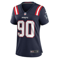 Nike Christian Barmore New England Patriots Women's Game Jersey Navy