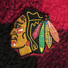 Chicago Blackhawks G-III 4Her by Carl Banks Women's Plaid Sherpa Quarter-Zip Jacket - Red/Black - NHL 4494520
