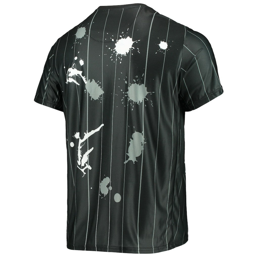 Brooklyn Nets FISLL Striped Splatter T-Shirt Black