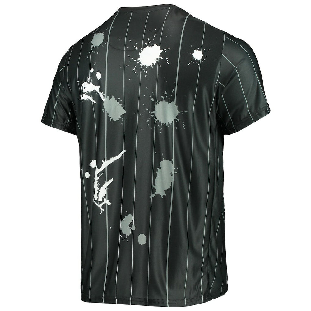Brooklyn Nets FISLL Striped Splatter T-Shirt Black