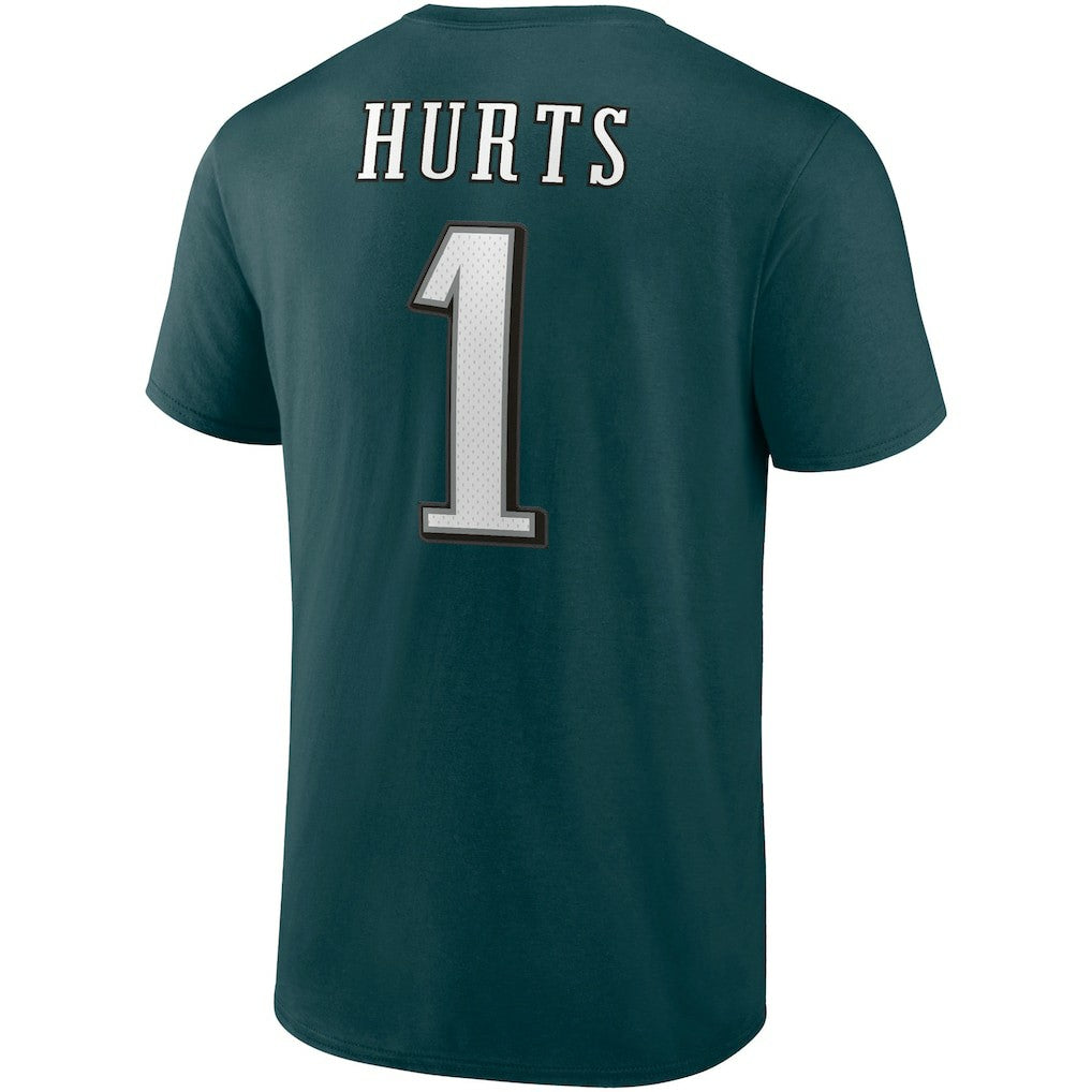 Fanatics Jalen Hurts Philadelphia Eagles Player Icon T-Shirt Midnight Green